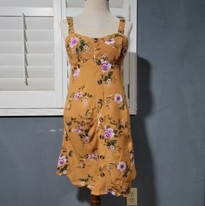 NEW American Eagle Outfitters Strapless Button Down Dress